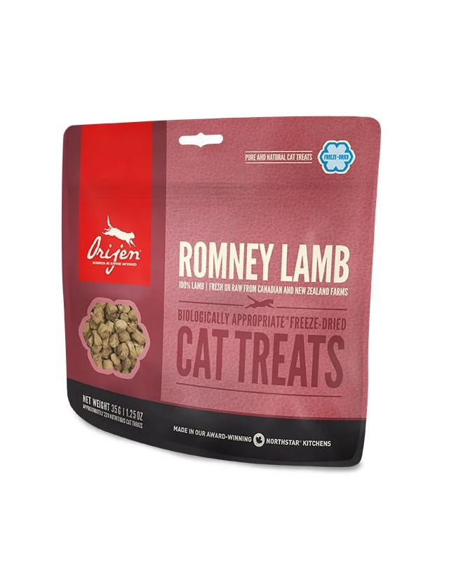    - High-fiber cat food  - Food for small dogsOrijen Cat Treats - Romeny Lamb