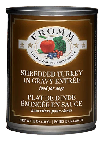 - Air box TSA certified check-inFromm Four-Star Nutritionals Shredded Turkey in Gravy Entree Canned Food for Dogs