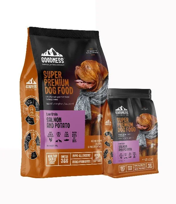 Pet ProductsGoodness Low Grain Salmon & Potato 10kg