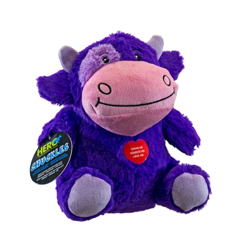 - ​​Christmas pet Christmas clothingHero Chuckles Multi-Sound Purple Cow