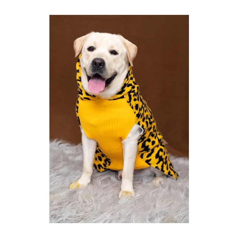 ---Petsnugs Leopard Knit Sweater for Dogs