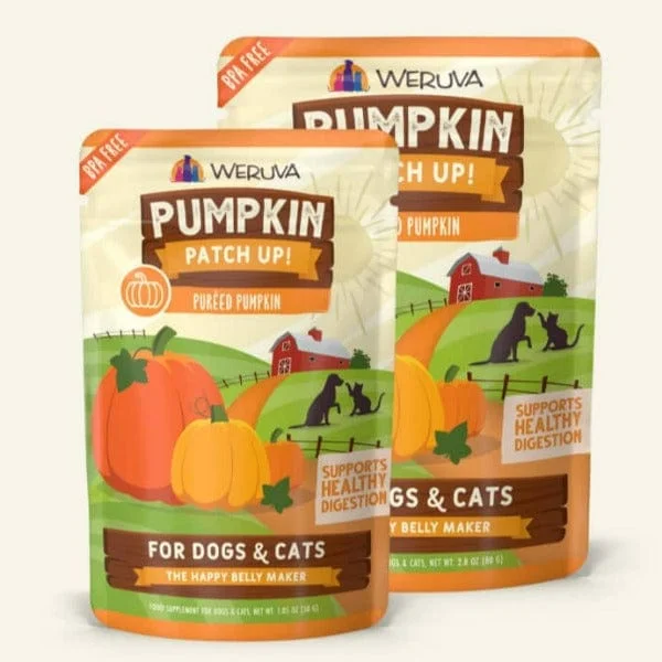 - Air box TSA certified check-inPumpkin Patch Up! Pumpkin Supplement Pouch for Dogs & Cats